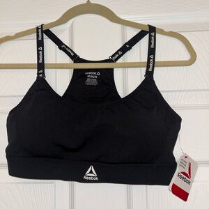 TWO Reebok Women's Black Strappy Sports Bra